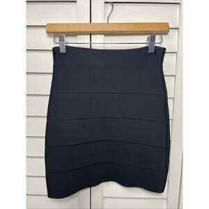 BCBGMaxAzria Bandage Power Pull On Mini Skirt Women's Size Small Black